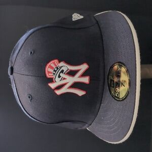 New Era, 59Fifty,New York Yankees Men's Dark Blue Fitted Hat.